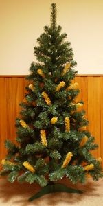 smrekové vianoèné stromèeky s výhonkami